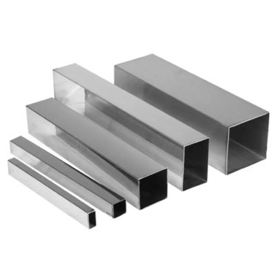 Un buen precio. 201 430 304 Tubo rectangular de acero inoxidable Tubos cuadrados huecos de acero inoxidable en línea